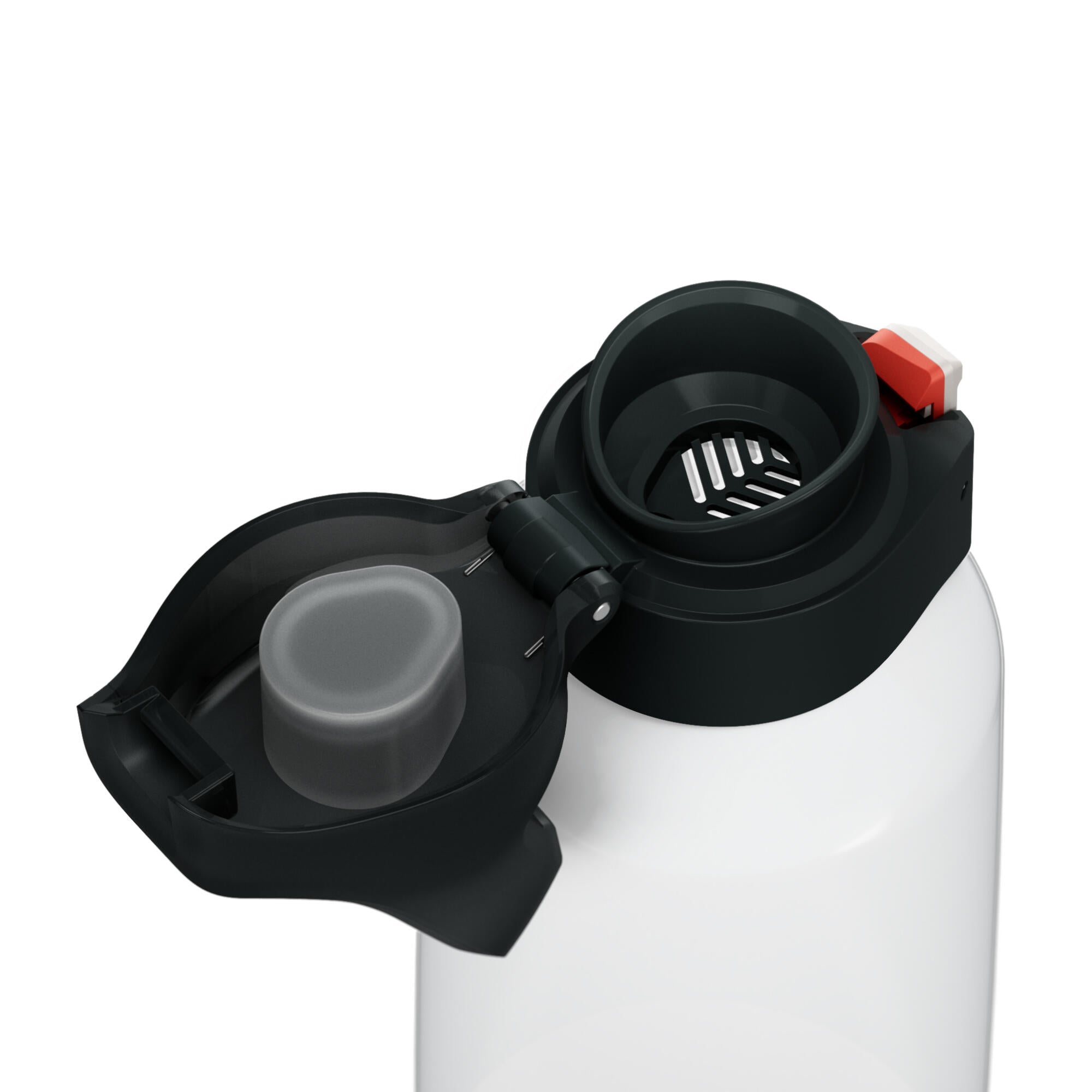 Quechua MH500 Quick Opening Flask - Lightweight & Durable Water Bottle for Hiking, Camping & Outdoor Adventures
