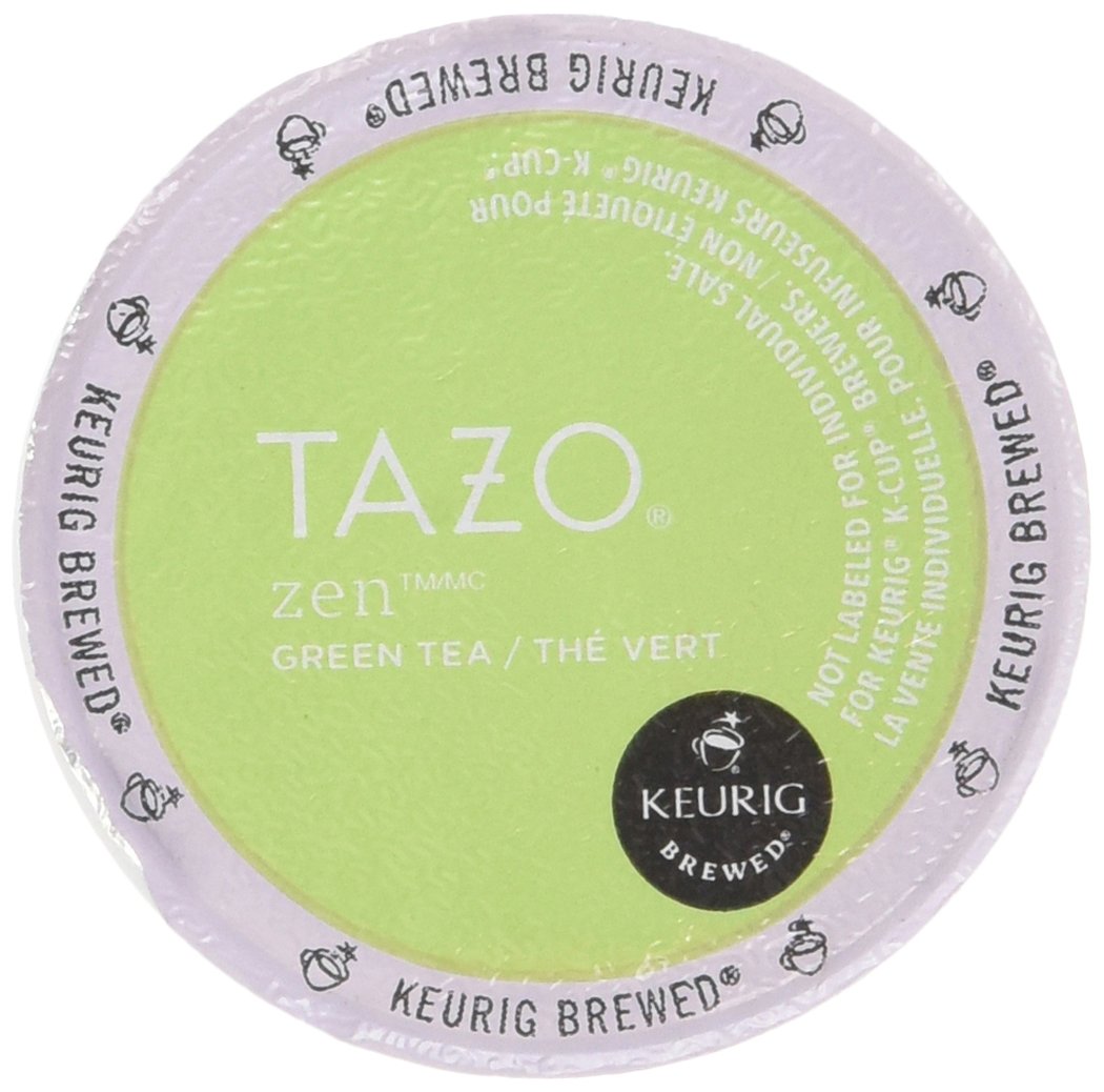 Starbucks Tazo Zen Tea K-Cups (48 Count) - Green Tea Blend with Lemongrass & Spearmint - Perfect for Home, Office & Relaxation