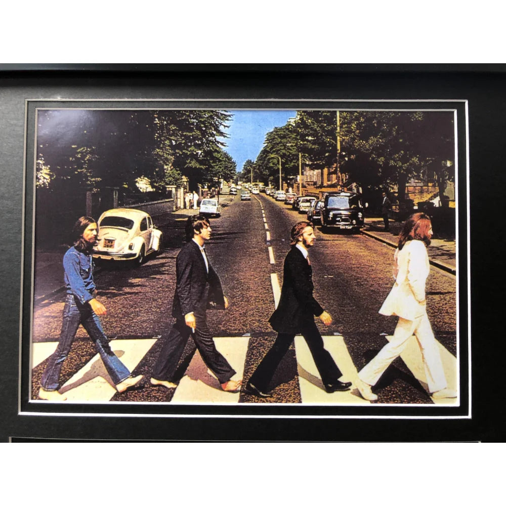 The Beatles Abbey Road Album Cover Car License Plate Frame - Vintage Collage Decor for Music Lovers & Beatles Fans - Perfect for Cars, Bedrooms, or Music Themed Gifts
