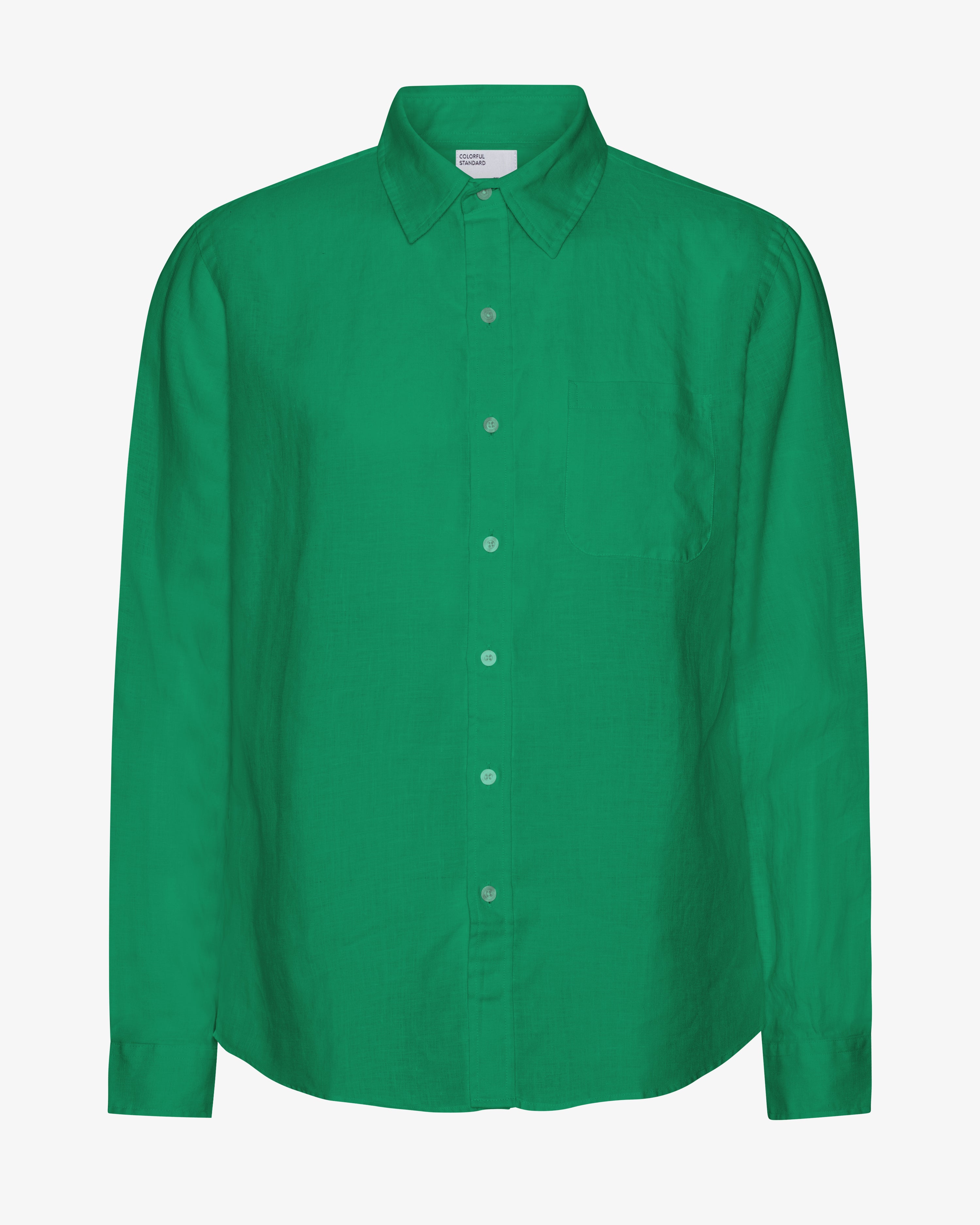 Premium Linen Shirt for Men & Women - Breathable Kelly Green Summer Casual Button-Up Shirt | Perfect for Beach Vacations, Outdoor Events & Office Wear