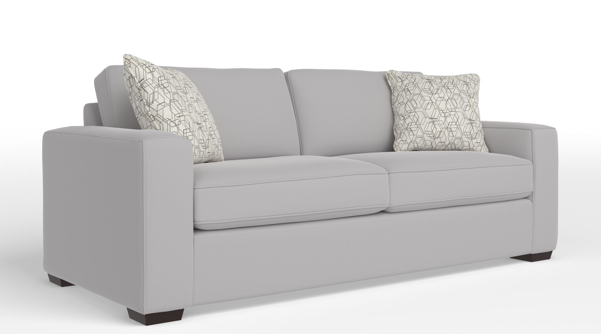 Celeste Sofa in Smoke Light Grey - Modern Comfortable Living Room Furniture for Small Spaces & Apartments