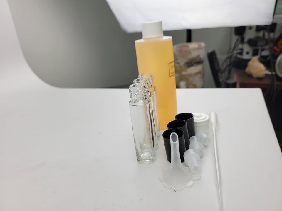 Premium Perfume Oil Set - Atelier Grand Neroli Type Fragrance with Roll-On Bottles & Filling Tools (8oz, 3 Bottles with Labels) - Luxury Scent for Women, Gift Idea, Travel & Daily Wear