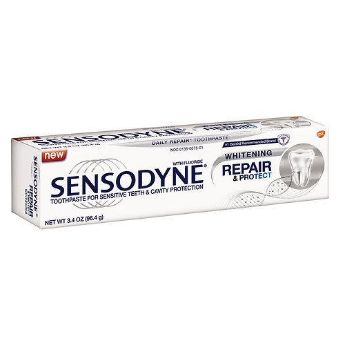 Sensodyne Repair & Protect Toothpaste for Sensitive Teeth - Cavity Prevention, Enamel Repair & Whitening - 3.4 oz (6 Pack) - Gentle Relief for Tooth Sensitivity & Daily Oral Care