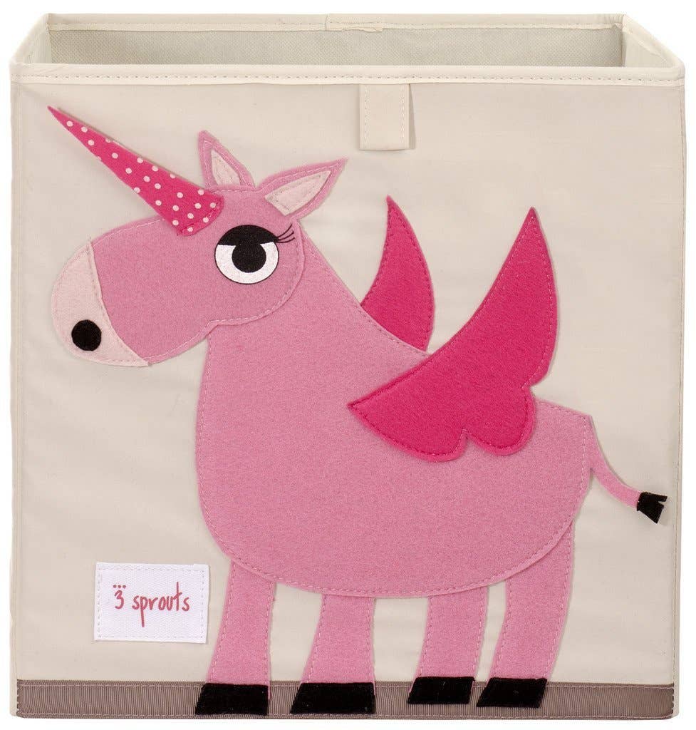 Magical Unicorn Storage Box for Kids - Organize Toys, Books & Crafts - Perfect for Bedroom, Playroom & School Use