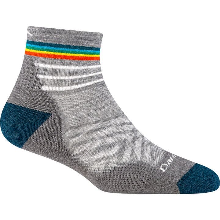DARN TOUGH Women's Ultra Lightweight Running Socks - Quarter Height Moisture-Wicking Performance Socks for Marathon, Trail Running & Outdoor Sports