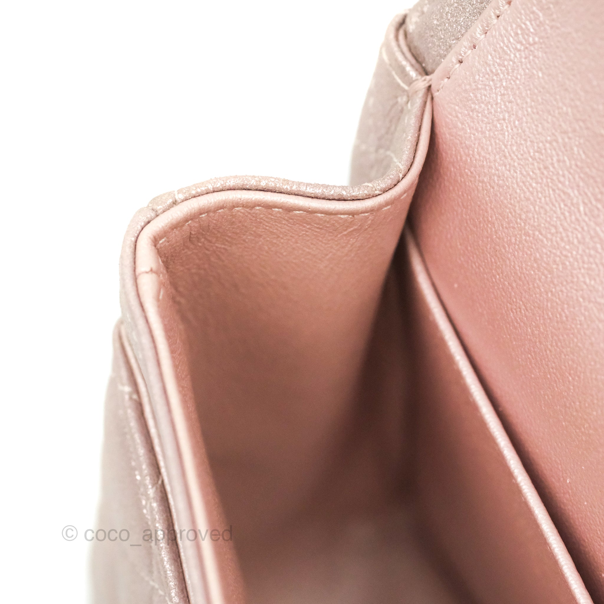 Chanel Classic M/L Medium Double Flap Bag in Rose Gold Pink Lambskin with Gold Hardware - Luxury Handbag for Women, Perfect for Parties, Weddings & Special Occasions