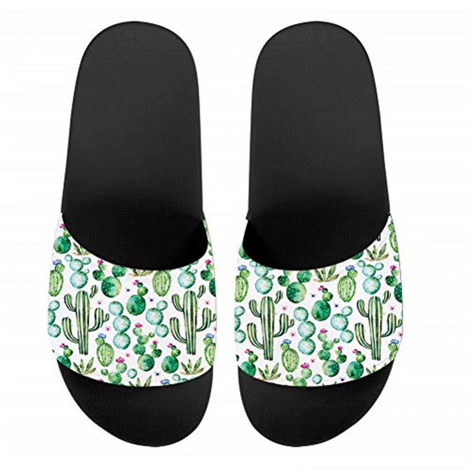 FOR U DESIGNS Women's Comfortable Summer Sandals - Non-Slip Indoor/Outdoor Slippers for Home, Beach & Hotel - Lightweight House Slides for Relaxation & Vacation Wear