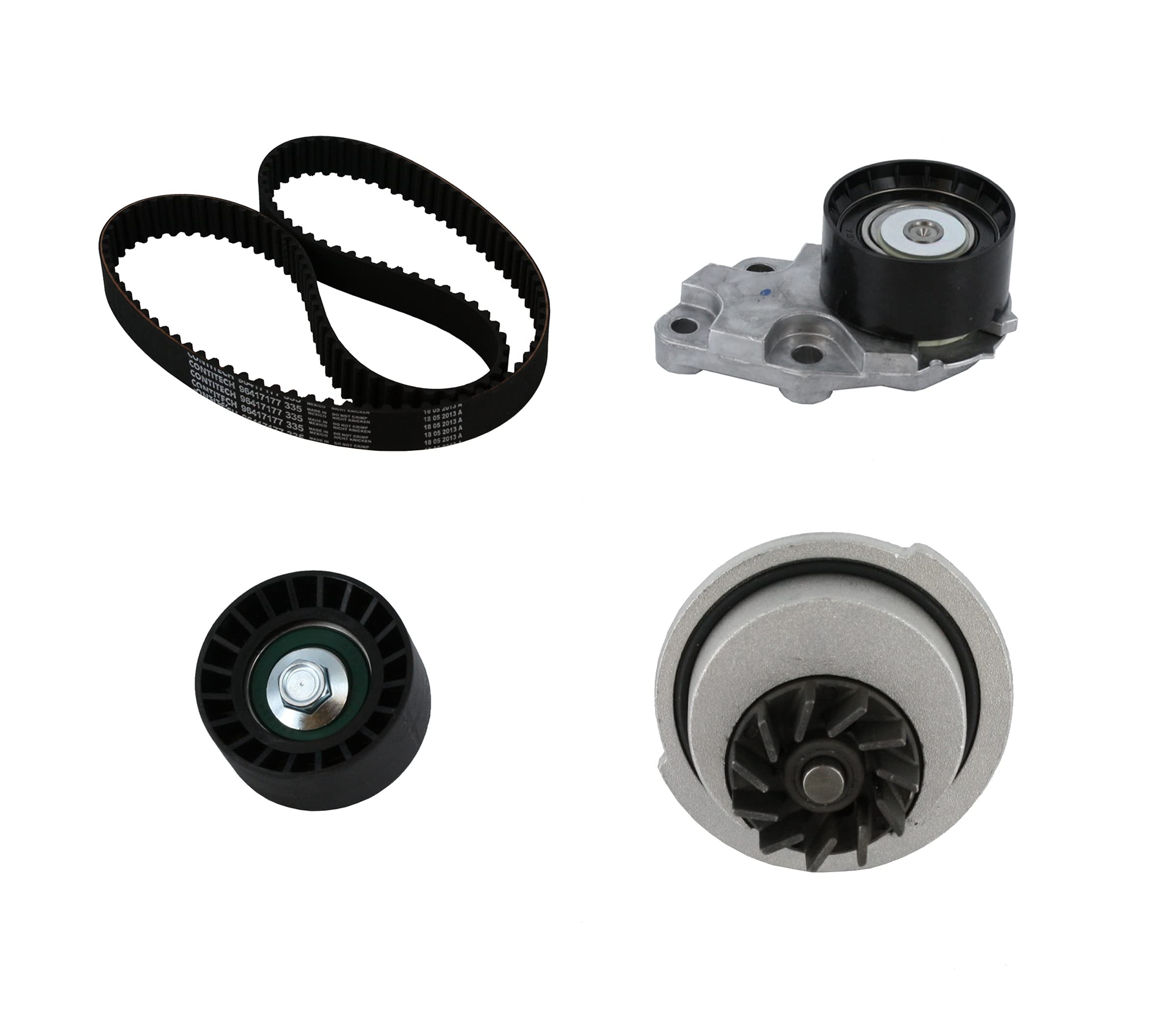 Continental TB335LK1 Pro Series Timing Belt Kit with Water Pump - High Performance Replacement for Smooth Engine Operation - Perfect for Car Maintenance & Repair