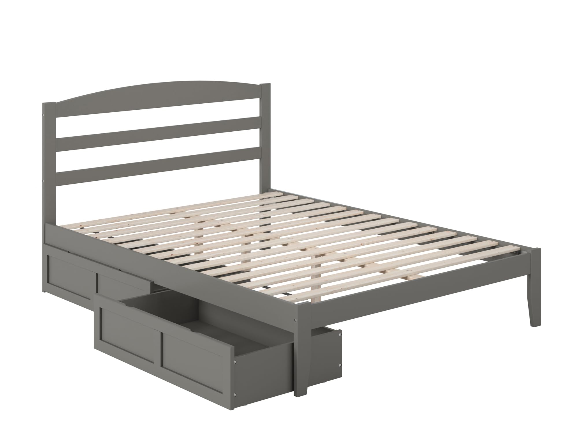 Warren Queen Platform Bed with Storage & USB Charger for Modern Bedrooms