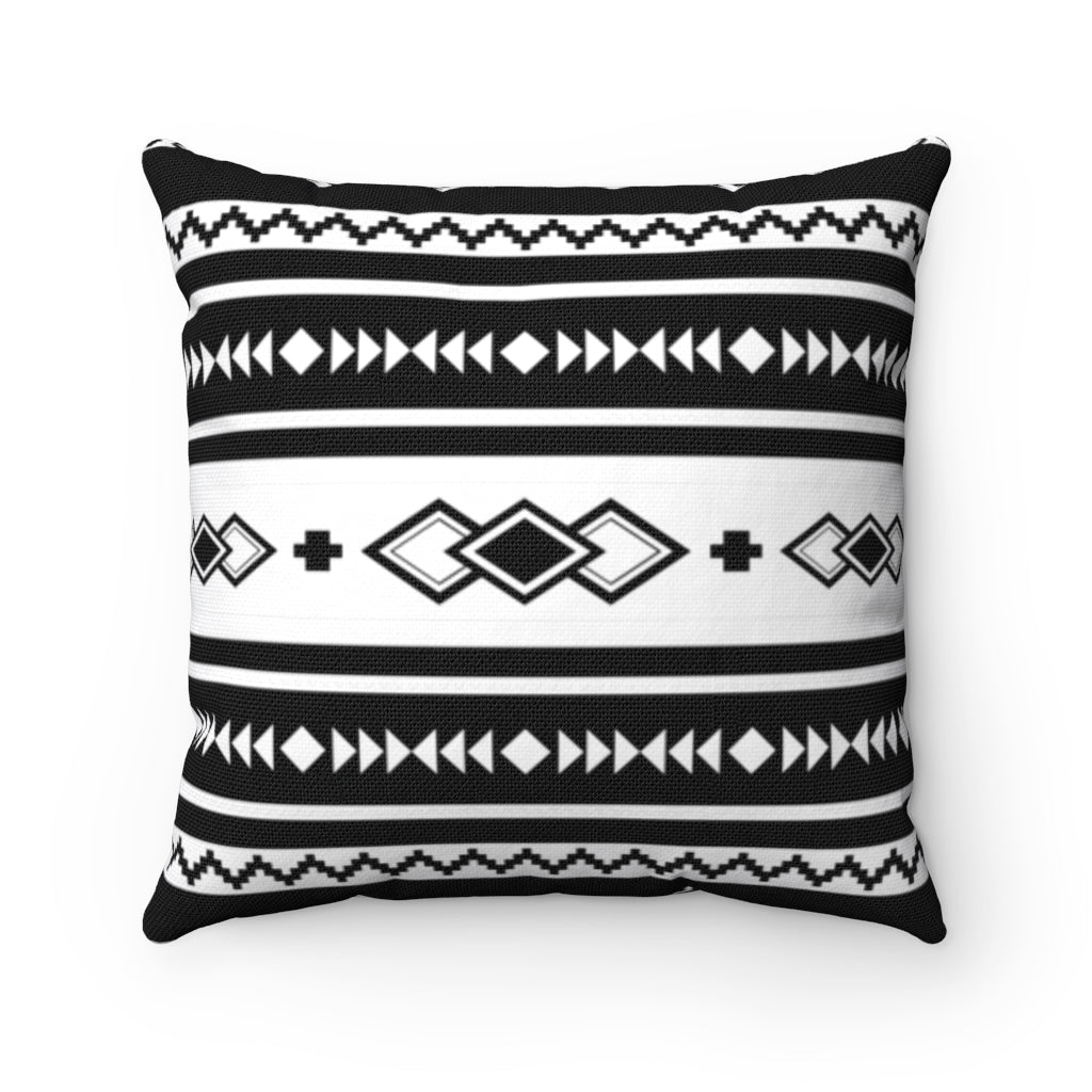 Southwestern Throw Pillow - Soft Spun Polyester Square Decorative Cushion for Sofa, Bed & Home Decor | Boho Chic Living Room & Bedroom Accent