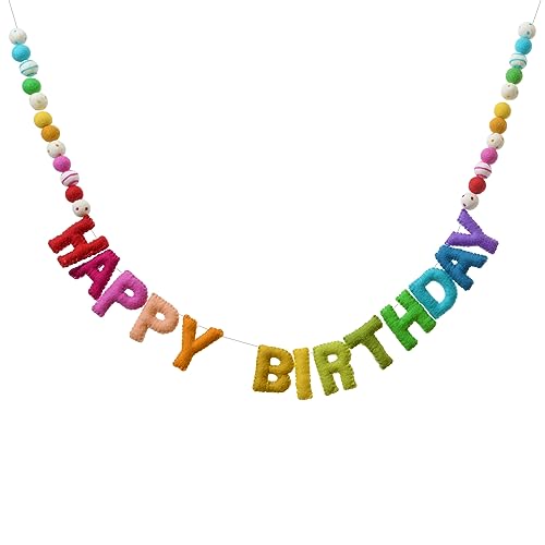 Happy Birthday & Felt Balls