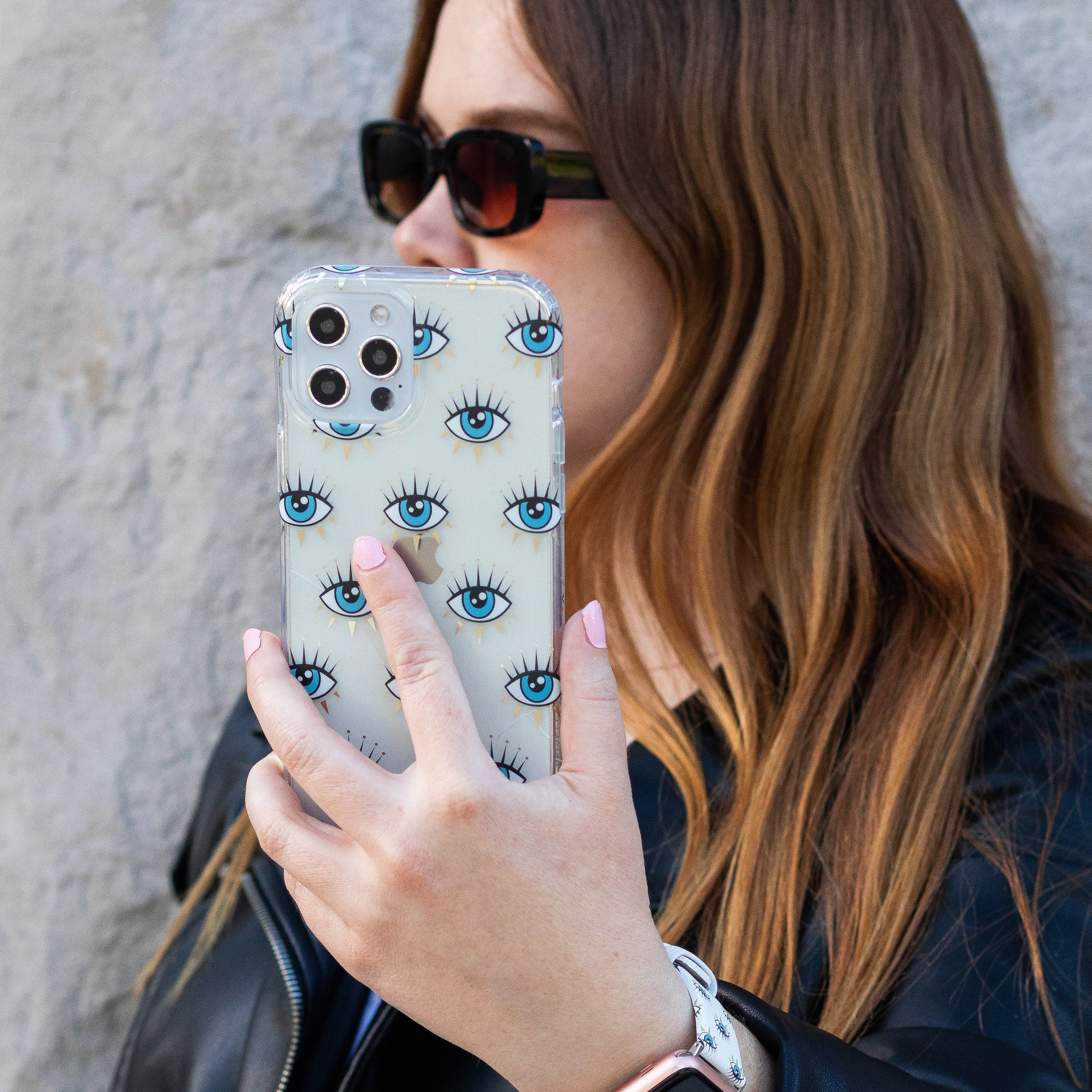 Evil Eye Protection iPhone Case - Stylish & Durable Phone Cover for iPhone 13/12/11/XR - Perfect for Travel, Parties & Daily Use