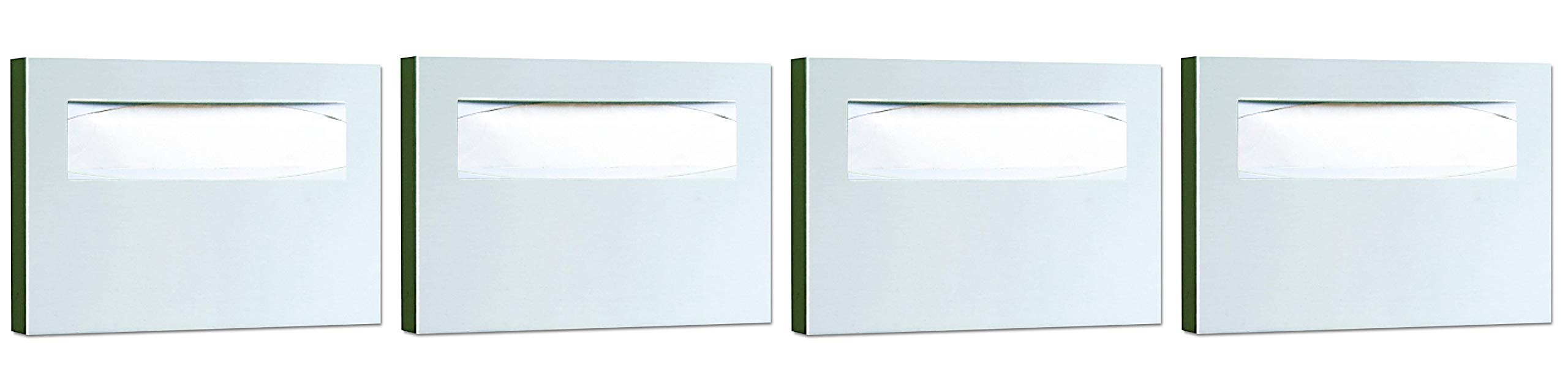 Bobrick 221 Stainless Steel Toilet Seat Cover Dispenser - 4 Pack, 15.75