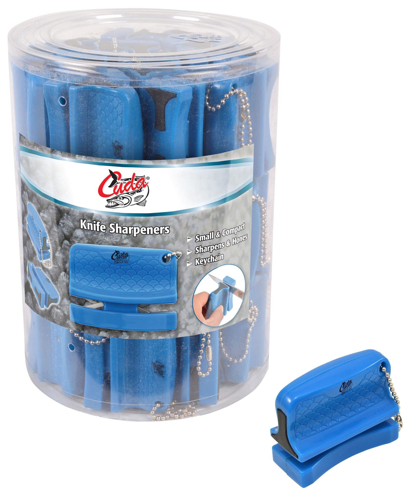 42-Piece Cuda Knife Sharpener Set in Blue - Professional Knife Sharpening Tools for Kitchen, Camping, and Outdoor Use - Model 23020