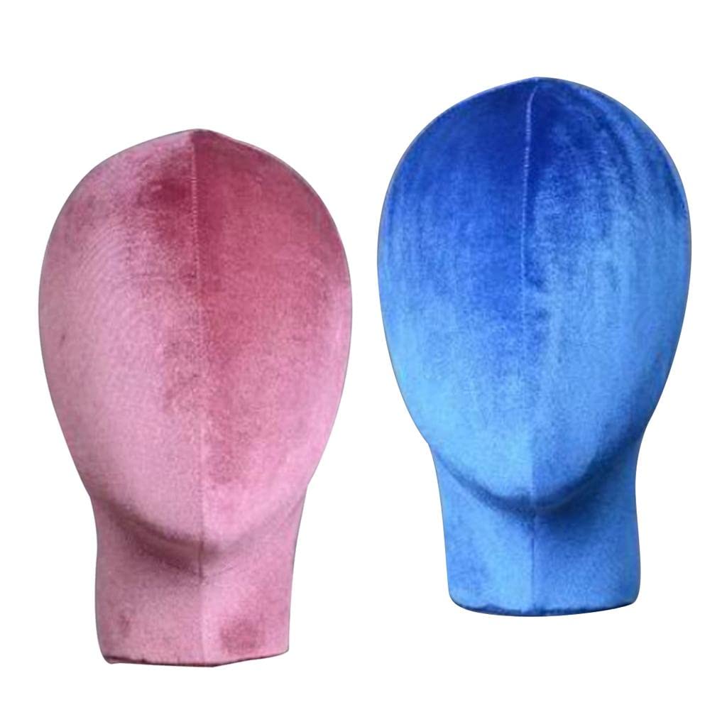 2 Pack Male Mannequin Head with Hairpiece - Adjustable Stand for Wigs, Hats, Glasses & Styling - Perfect for Salon, Barber Shop & Display