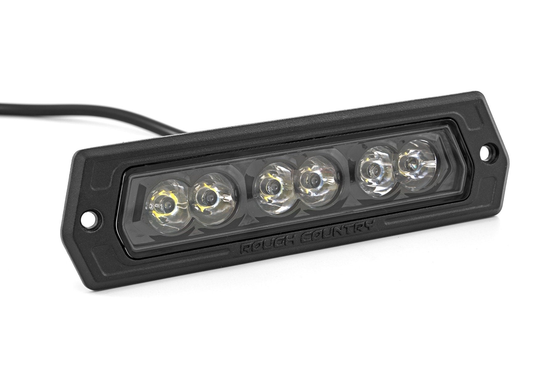 6 Inch Black Series LED Flush Mount Lights - Pack of 2 (70916BL) | Energy-Efficient Under Cabinet Lighting for Kitchen, Closet & Vanity