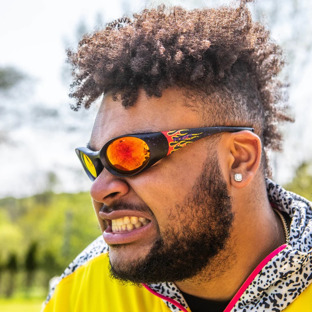 Pit Viper The Slammer Combustion Sunglasses - Polarized Sports & Outdoor Sunglasses for Running, Cycling, Hiking - UV Protection, Lightweight & Durable Frame