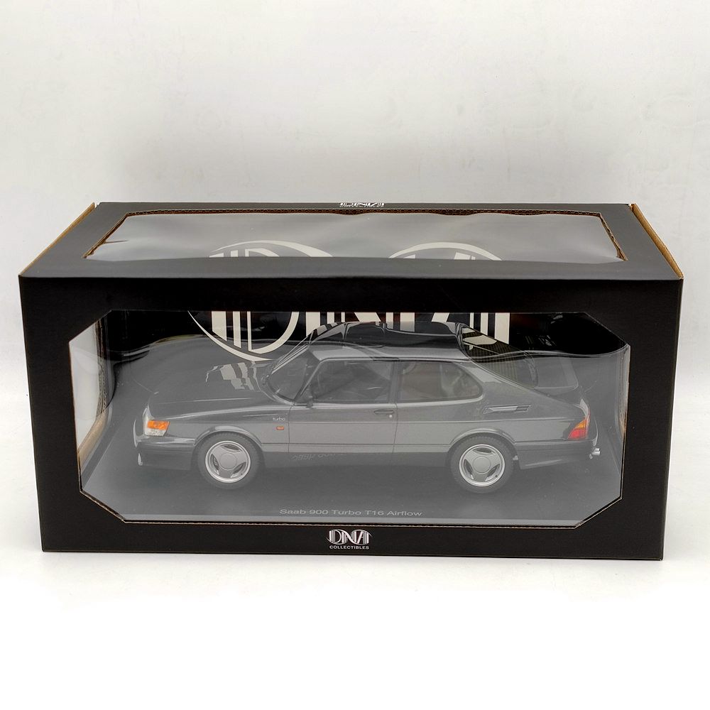 1/18 Scale Saab 900 Turbo T16 Airflow Grey Resin Model Car - DNA Collectibles DNA000113 - Perfect for Car Enthusiasts, Collectors & Home/Office Display