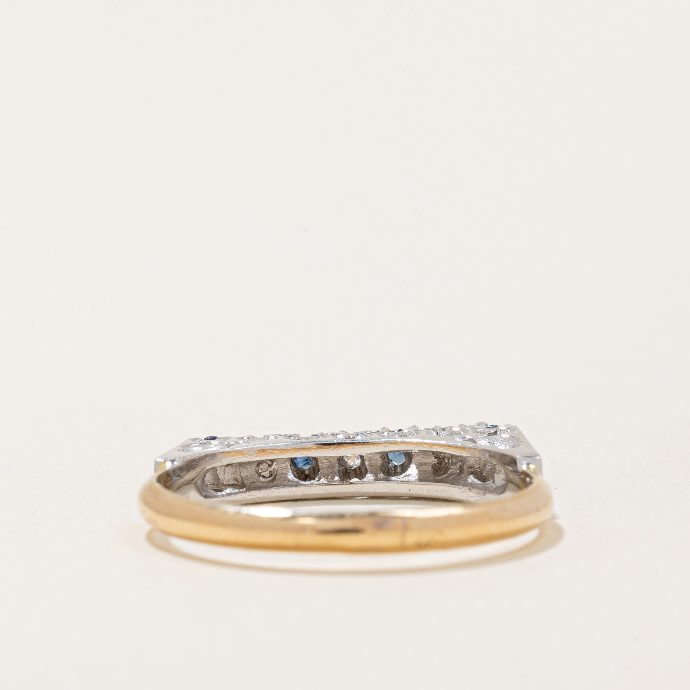 Exquisite 0.09ctw Sapphire & 0.07ctw Diamond Ring - Size 6 | Elegant Blue Gemstone Jewelry for Women | Perfect for Engagement, Anniversary & Special Occasions
