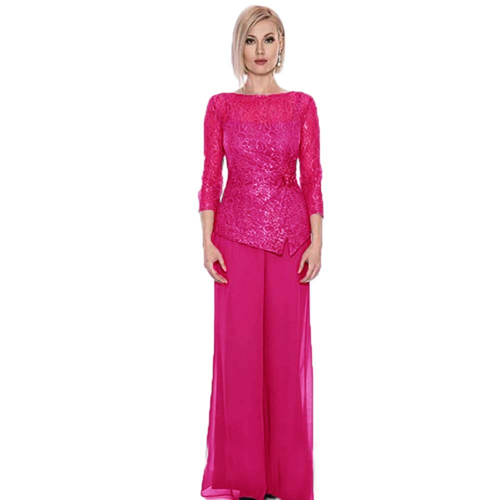 Elegant CY Women's Lace Mother of The Bride Pant Suit - Wedding Guest Outfit for Mother of The Groom, Formal Occasions & Special Events