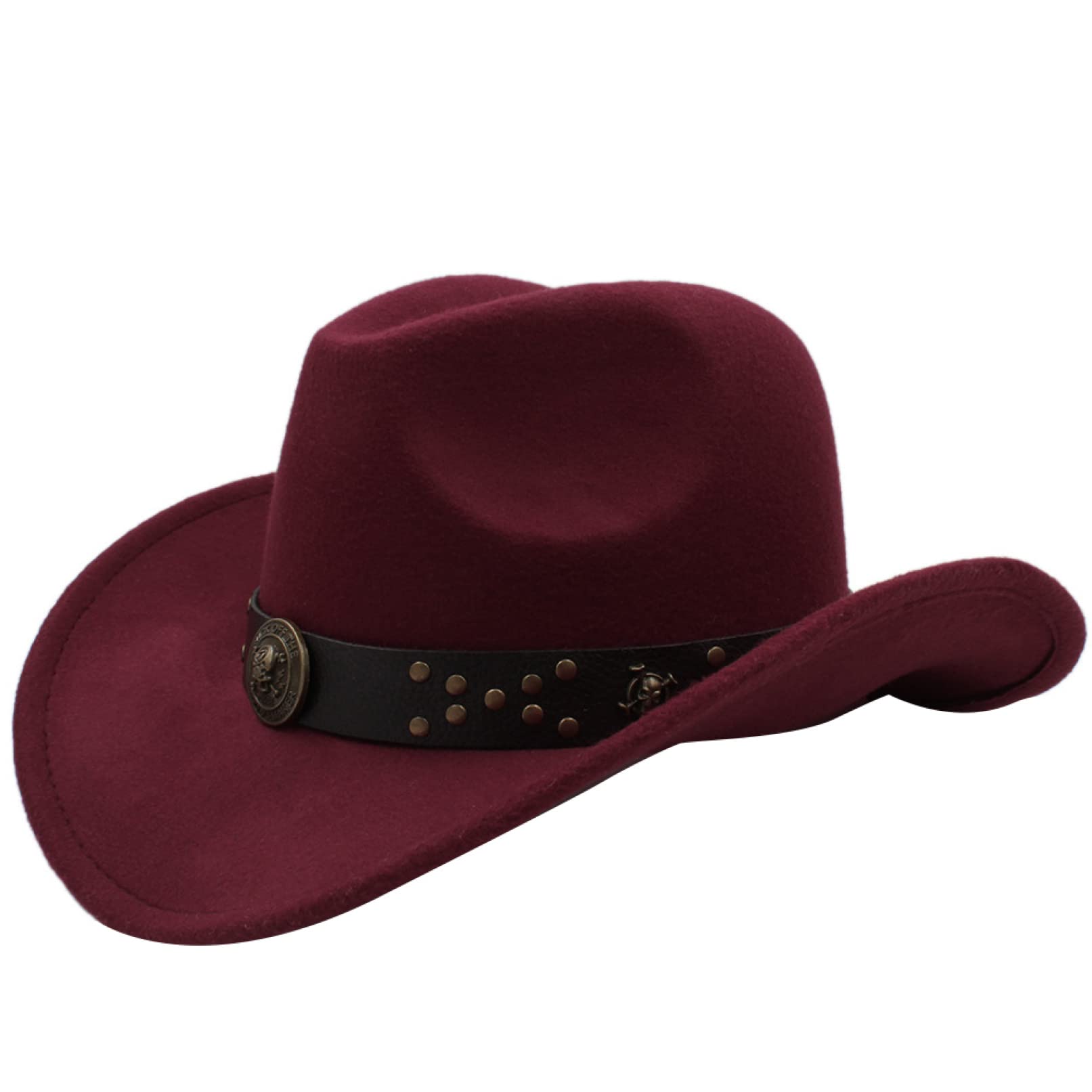 Men's & Women's Classic Wool Western Cowboy Hat - Winter & Autumn Fashion for Gentlemen & Ladies - Stylish Jazz Sombrero Cap in Black - Perfect for Country Music Festivals, Rodeo Events & Western-Themed Parties