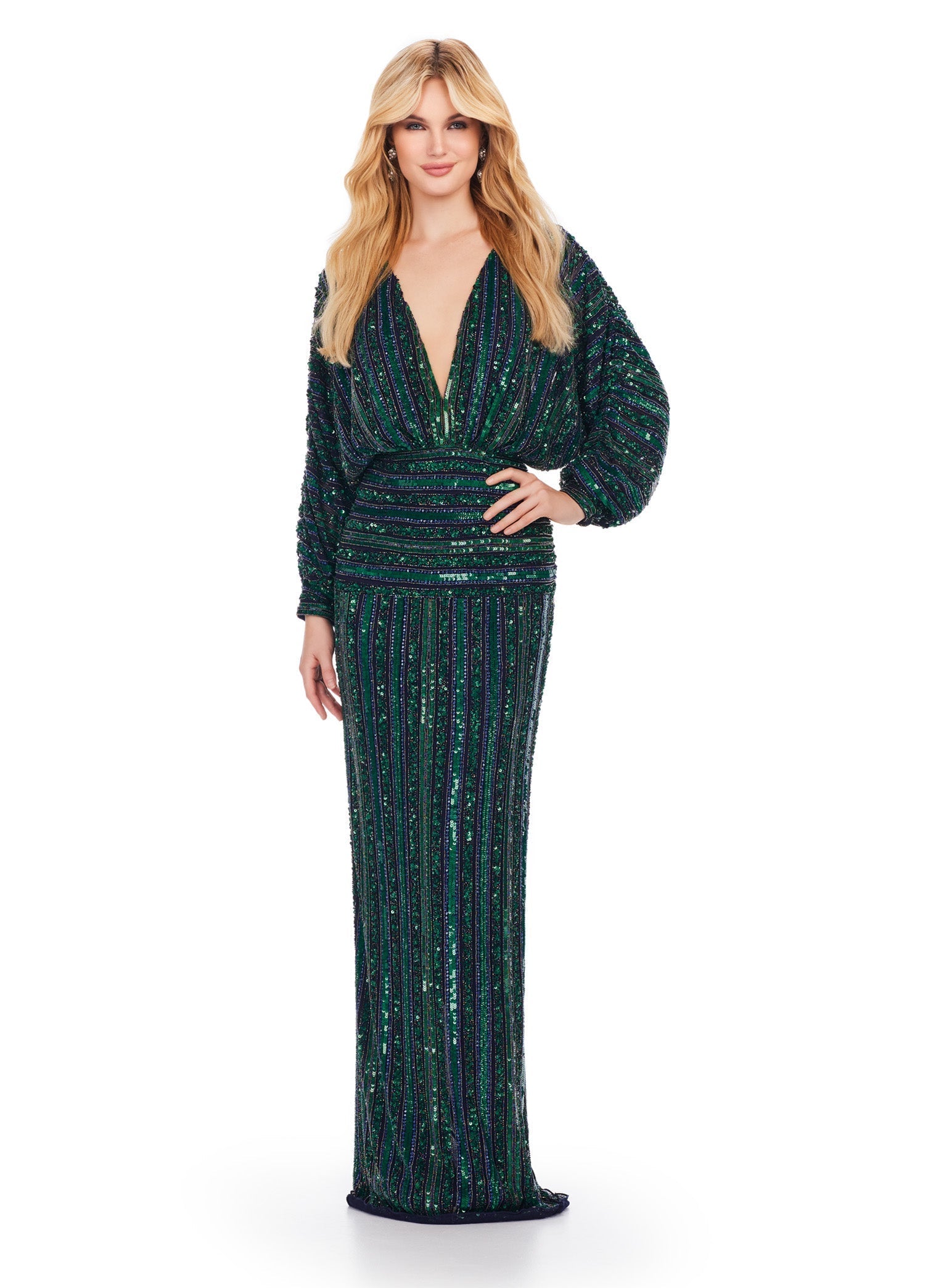 ASHLEYlauren 11490 Women's Elegant Party Dress - Perfect for Evening Events, Weddings & Special Occasions