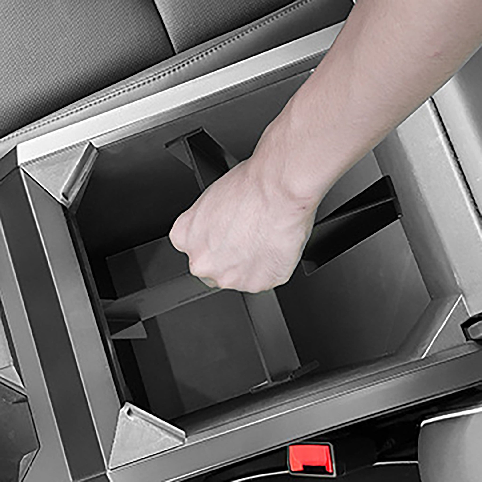 Custom Fit Armrest Storage Box Divider Organizer for 2024 Tesla Cybertruck - Perfect for Car Accessories, Travel Essentials & Road Trip Organization