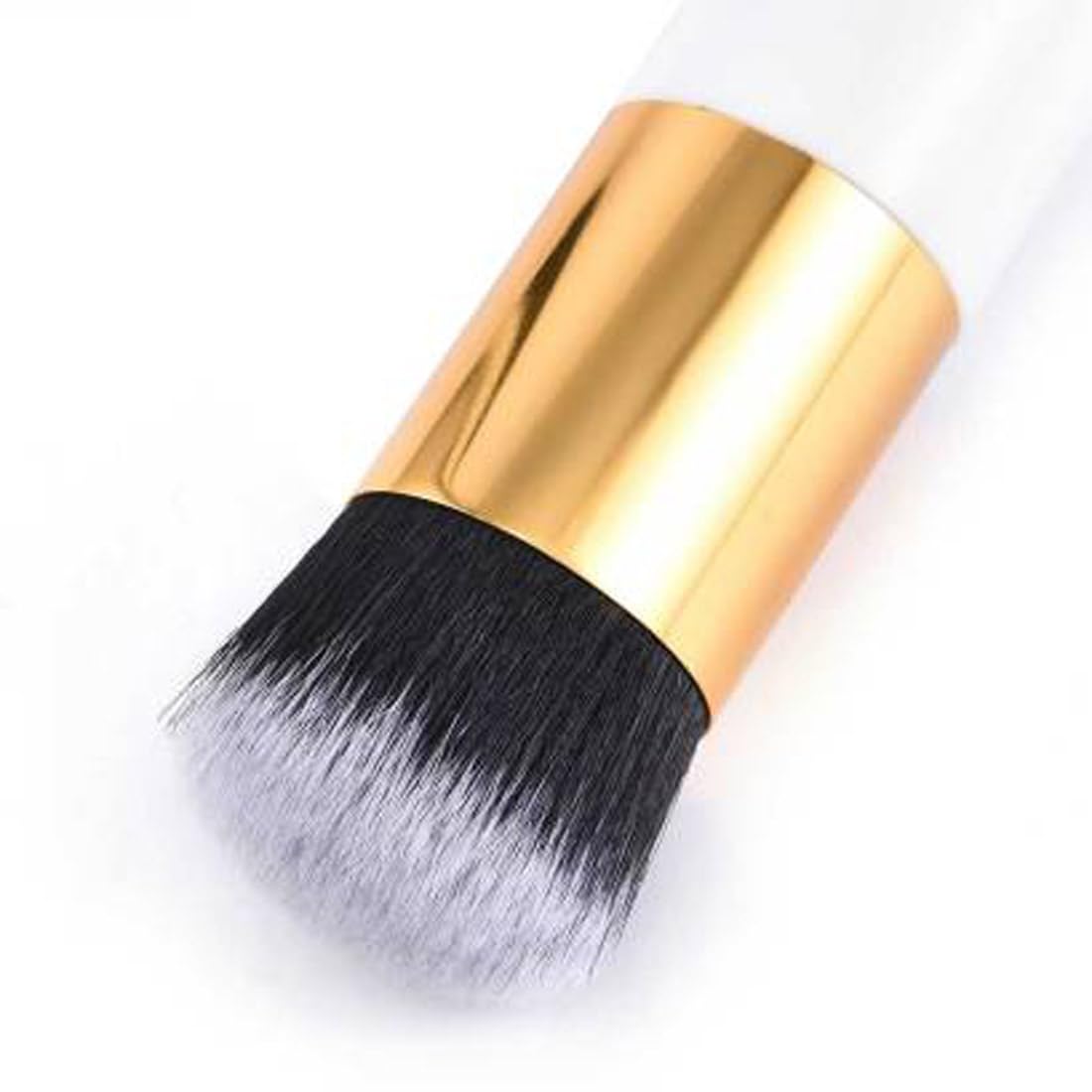 KAARM 1 Round Foundation Makeup Brush Set - 2 Piece Professional Makeup Sponge Blender for Flawless Liquid & Powder Application - Perfect for Everyday Makeup, Contouring and Blending