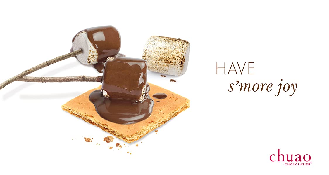 Chuao Chocolatier Oh My S'mores Gourmet Milk Chocolate Bars - 10 Pack | Artisan European Chocolate, No Preservatives | Perfect for Gift Baskets, Christmas, Valentine's Day, Birthday Gifts for Women & Men | Enjoy at Campfires, Parties & Cozy Nights