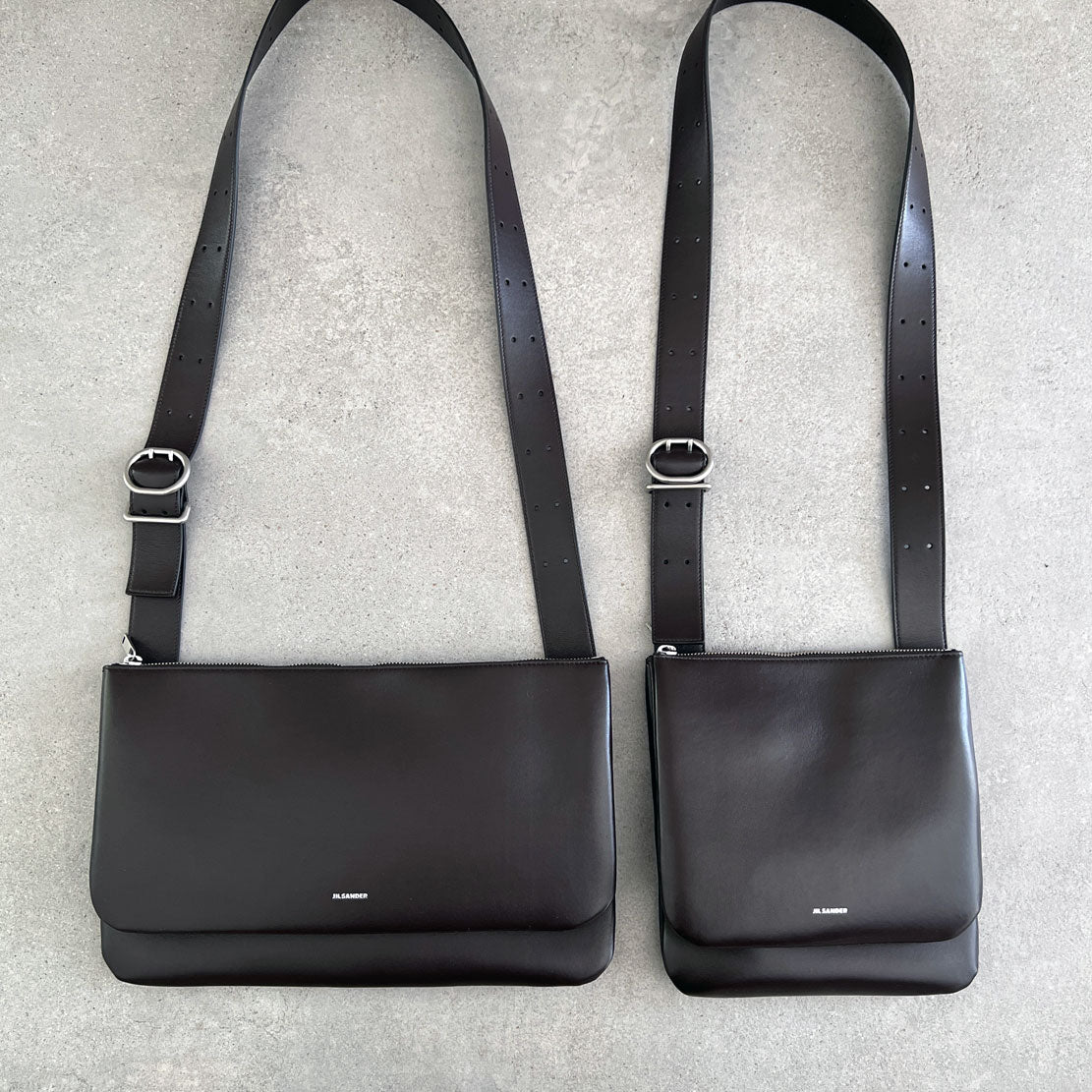 Ombra East West Espresso Leather Crossbody Bag - Stylish & Compact for Everyday Use, Travel, and Work