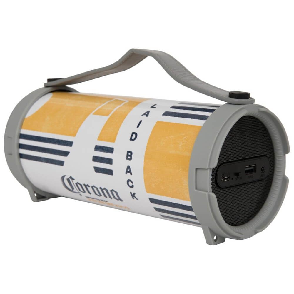 Corona CORONASPKGY True Wireless Stereo Bluetooth Speaker - Portable Waterproof Speaker with 12H Playtime, Gray/Yellow - Perfect for Outdoor, Beach, Pool Party & Travel