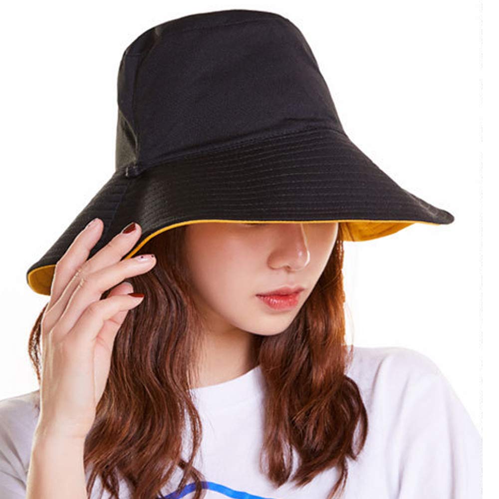 YEKEYI Packable Extra Large Wide Brim Floppy Sun Hat - UPF 50+ Reversible Beach Hat for Women & Men - Perfect for Outdoor, Travel, Sun Protection, and Summer Vacations