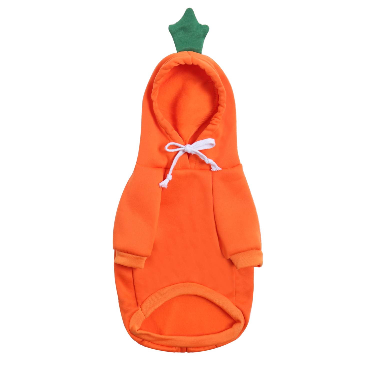 BAYOU Fleece Dog Hoodie - Warm Winter Pet Sweater with Fruit Print Hood for Dogs & Cats - Cozy Puppy Pullover for Outdoor Walks & Indoor Lounging