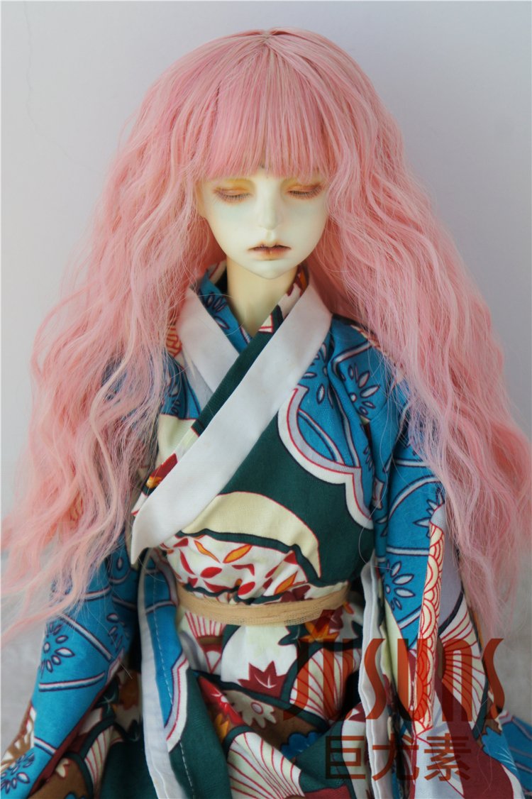 Pink Soft Sobazu Doll Wigs 8-9inch for BJD & Resin Dolls - Party & Cosplay