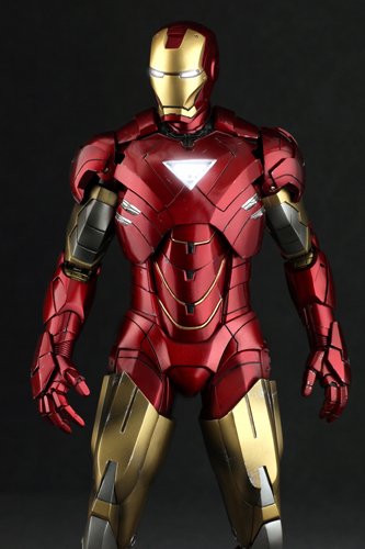 Hot Toys Iron Man 2 Mark VI Sideshow Exclusive 1/6 Scale Collectible Figure MMS 132 - Perfect for Marvel Fans, Display & Action Figure Collectors