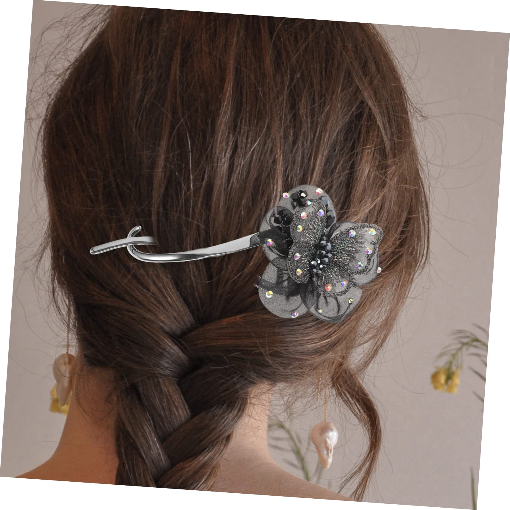 Minkissy Butterfly Knot Hair Clip for Women - French Hair Barrettes, Girls Hair Bun Holder - Perfect for Weddings, Parties, and Everyday Styling