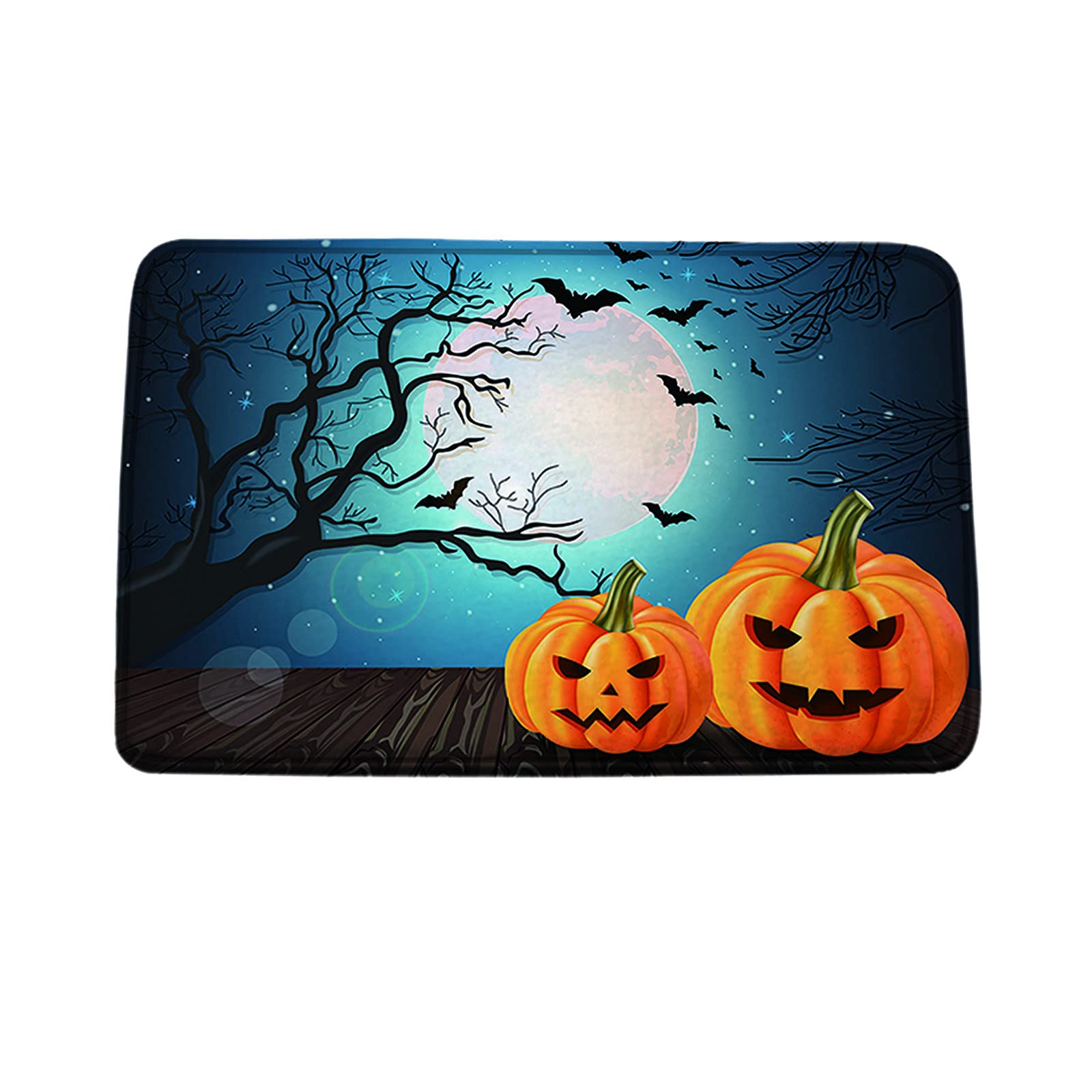 YIISU Halloween Doormat - Non-Slip Indoor Outdoor Welcome Mat for Front Door, Bathroom & Porch - Spooky Home Decor for Halloween Party & Fall Season
