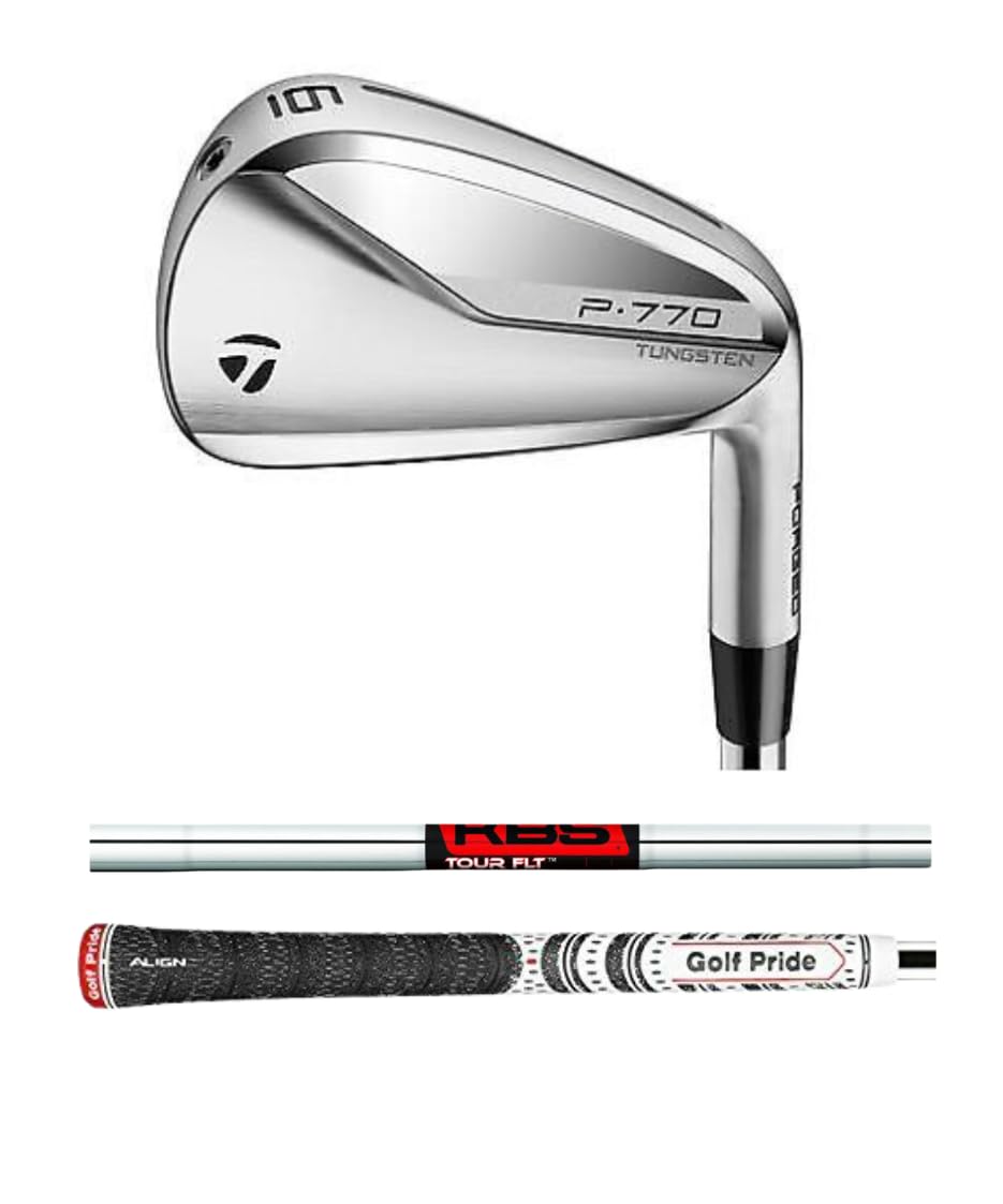 New TaylorMade P770 #3 Iron with KBS Tour FLT 130 X-Stiff Flex Shaft - Premium Golf Club for Low Handicap Players | Perfect for Driving Range Practice and Tournament Play