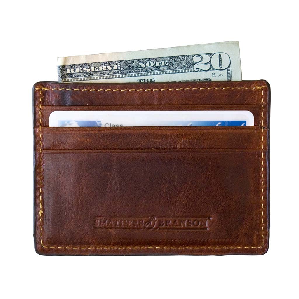 Smathers & Branson Navy Camo Needlepoint Credit Card Wallet - Stylish RFID-Blocking Slim Wallet for Men & Women | Perfect for Travel, Business & Everyday Use