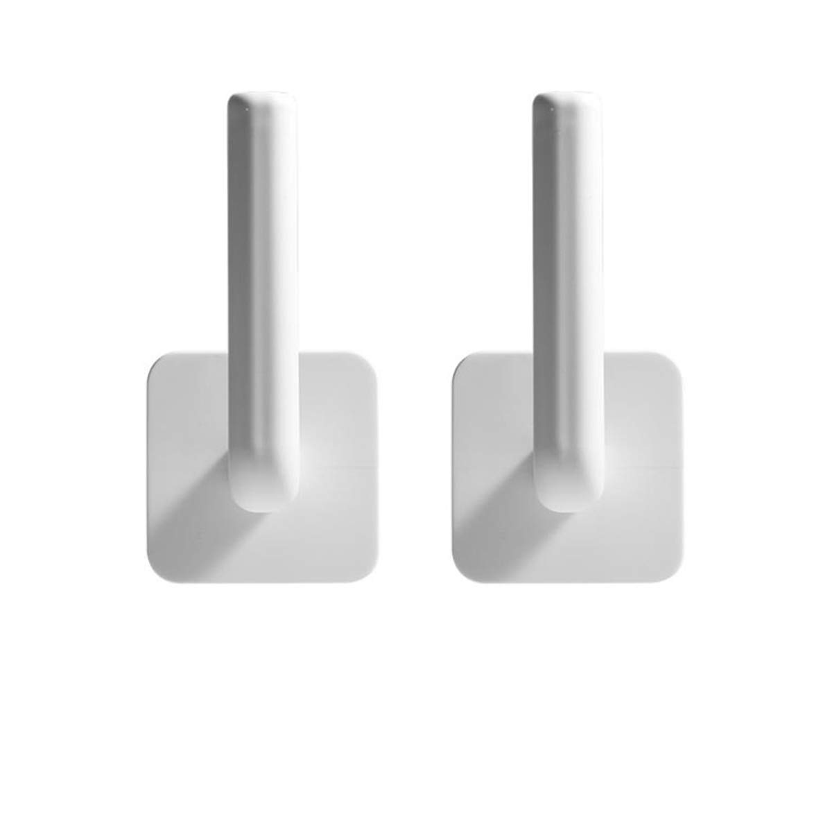 Self-Adhesive Paper Towel Holder & Dispenser - 2 Pack Multifunctional Kitchen Hooks for Cabinets, Countertops, Bathroom - Space Saving Organizer for Paper Towels, Pot Lids & Household Items