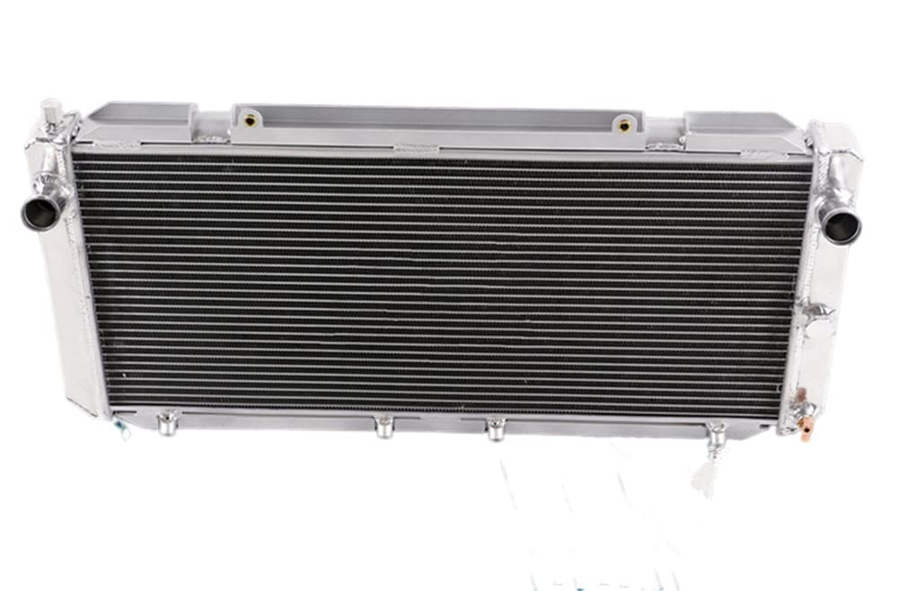 High Performance 2-Row Aluminum Radiator with Dual Fans for 1990-1997 Toyota MR2 3SGTE SW20 (2.0L L4 MT) - Perfect for Racing, Daily Driving & Engine Cooling Upgrades