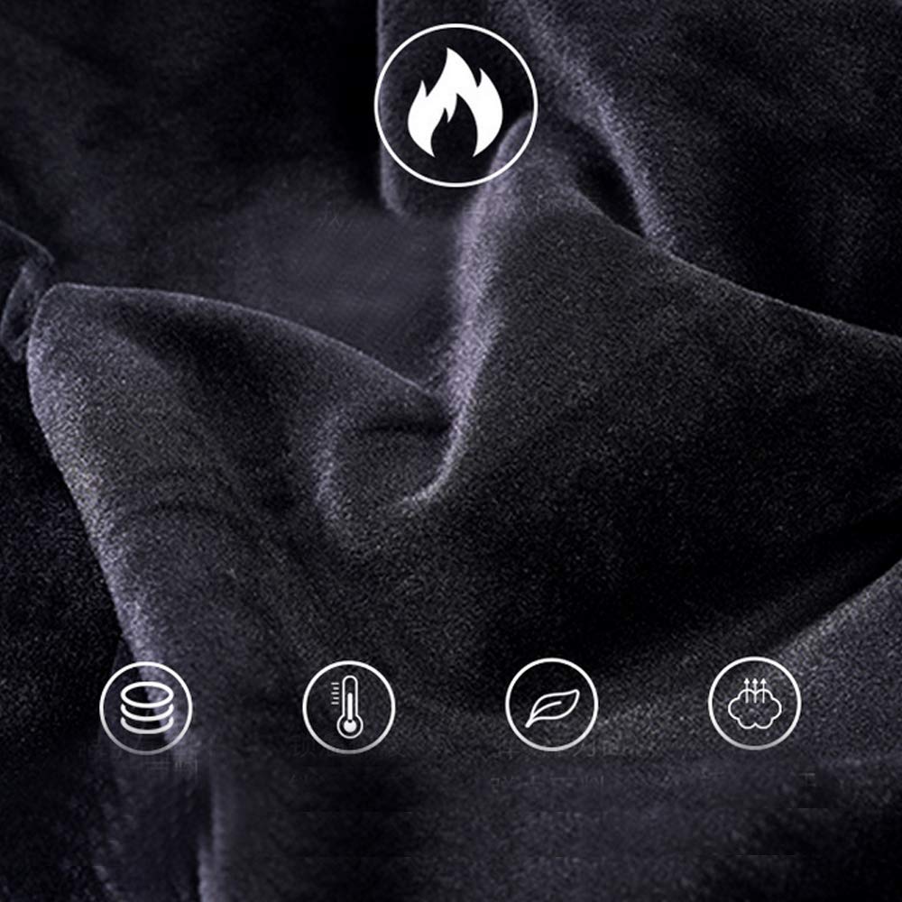 USB Electric Heated Thermal Underwear Set - Insulated Long Sleeve Shirt & Pants for Men/Women - Rechargeable Battery Powered Winter Wear (Battery Not Included) - Perfect for Skiing, Snowboarding & Outdoor Winter Activities