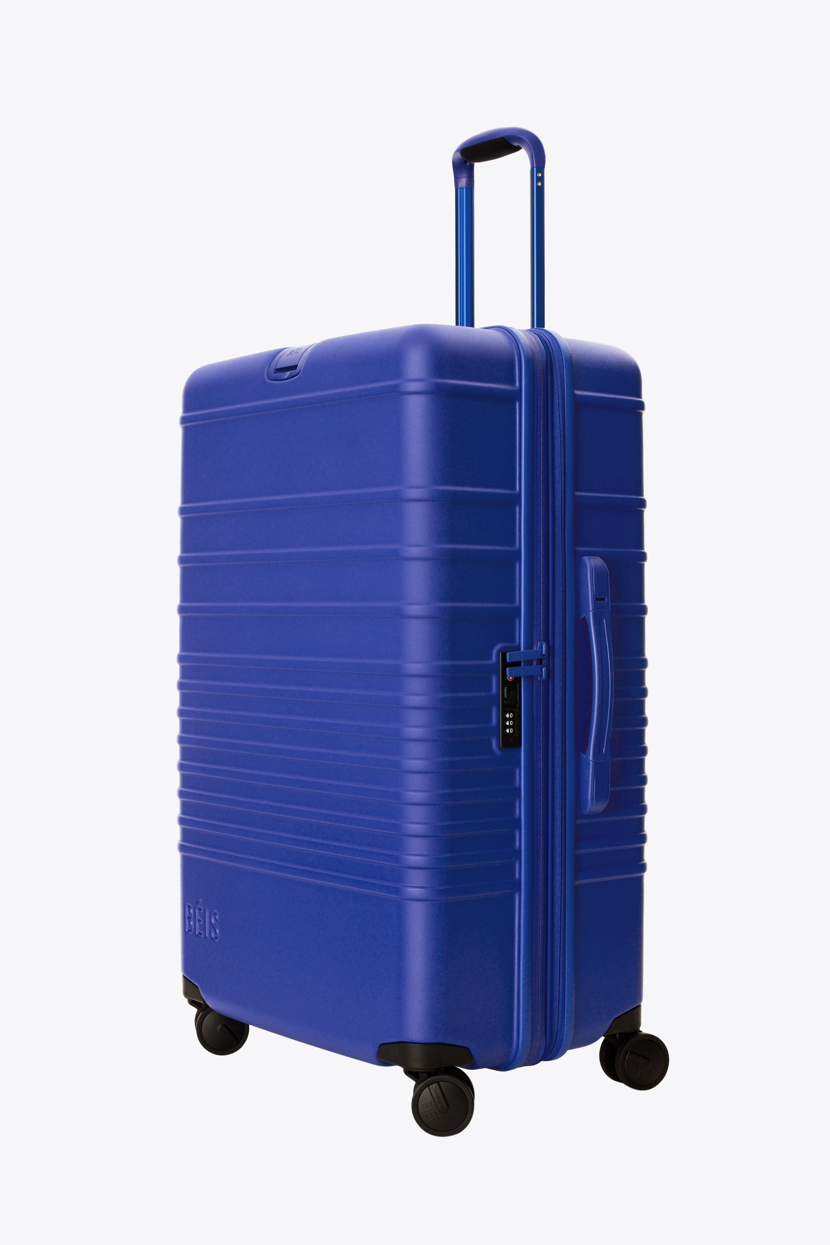 Large Check-In Roller Luggage in Cobalt Blue - Spacious 28