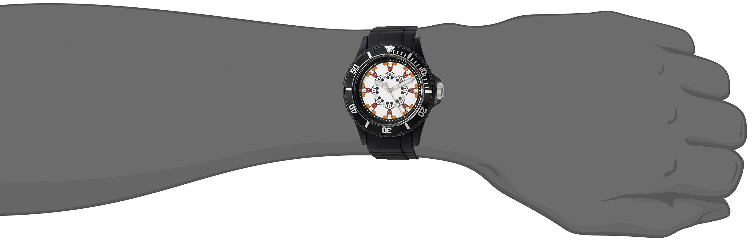 Disney Mickey Mouse Sports Analog Quartz Watch for Men & Women - Waterproof Casual Wristwatch for Running, Swimming, Outdoor Activities