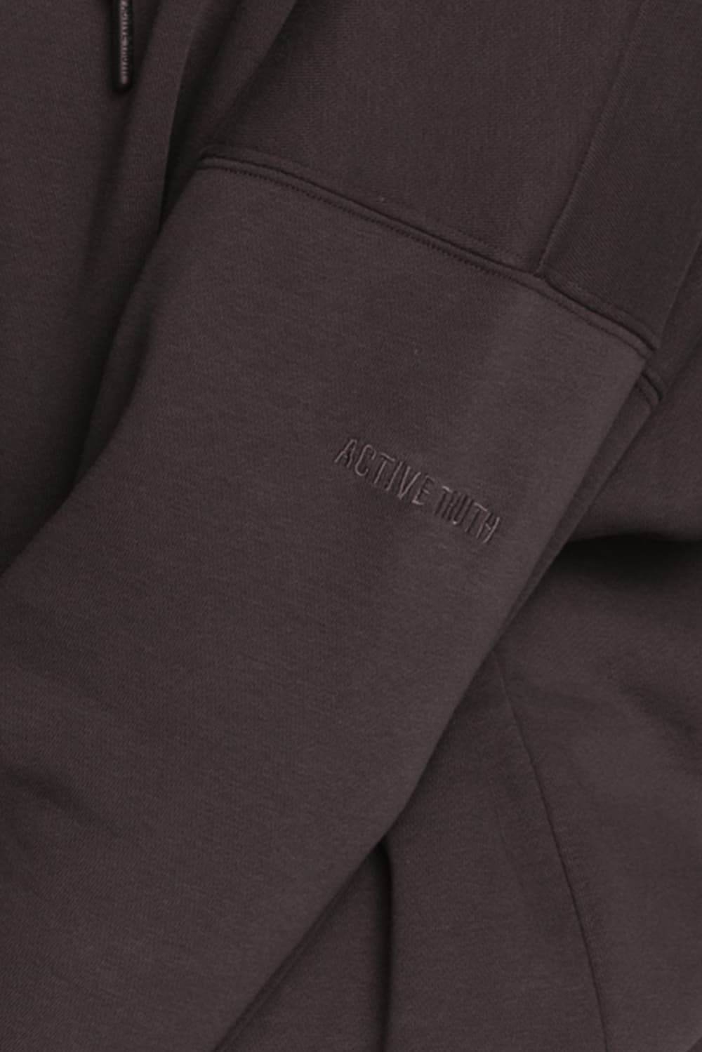 Off Duty Cropped Hoodie - Charcoal Black | Women's Casual Pullover Sweatshirt for Streetwear & Loungewear