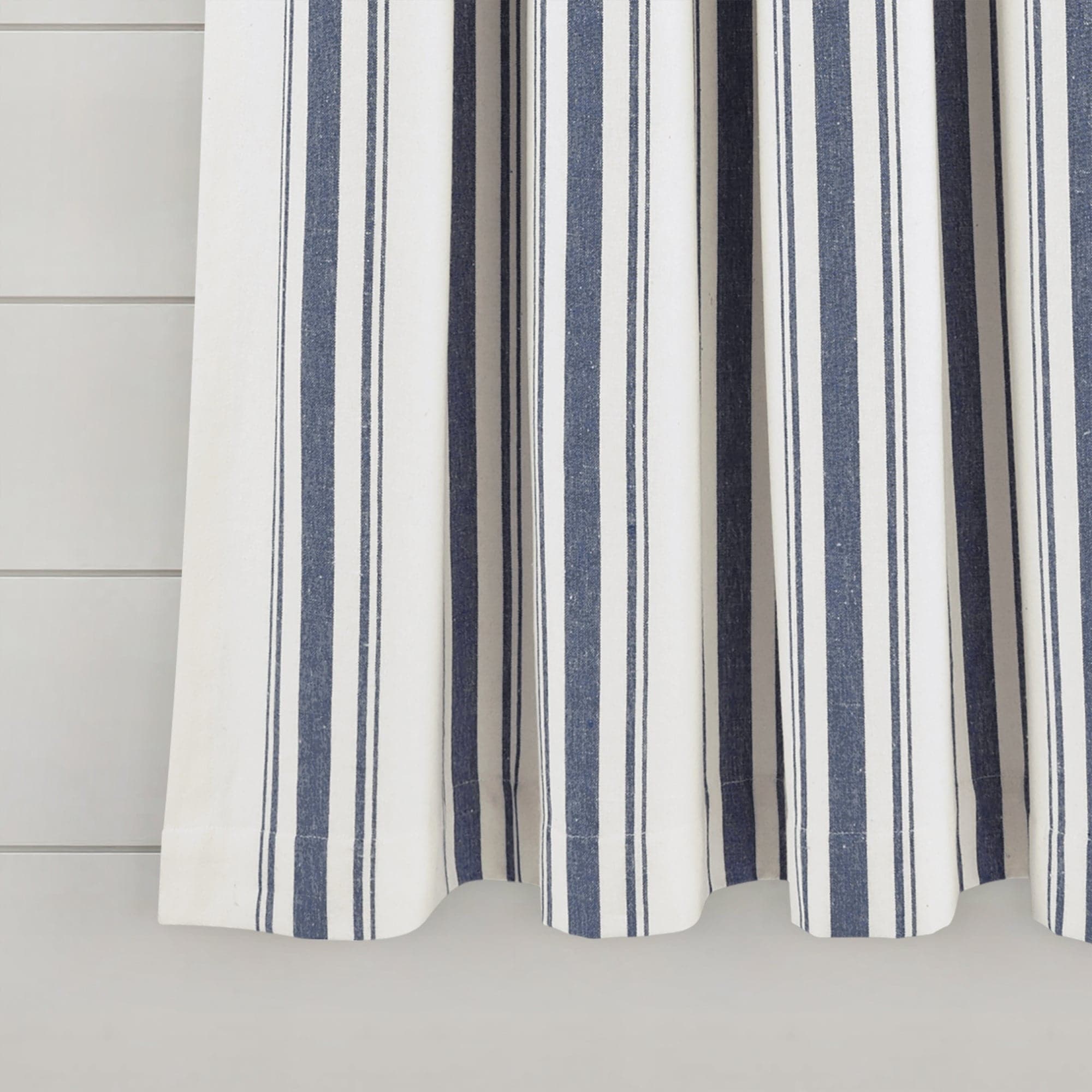Farmhouse Stripe Yarn-Dyed Recycled Cotton Blend Window Curtain Panel Set - Blackout Thermal Insulated Drapes for Living Room, Bedroom & Nursery (2 Panels, 52x84 Inch) - Perfect for Rustic, Modern & Farmhouse Home Decor