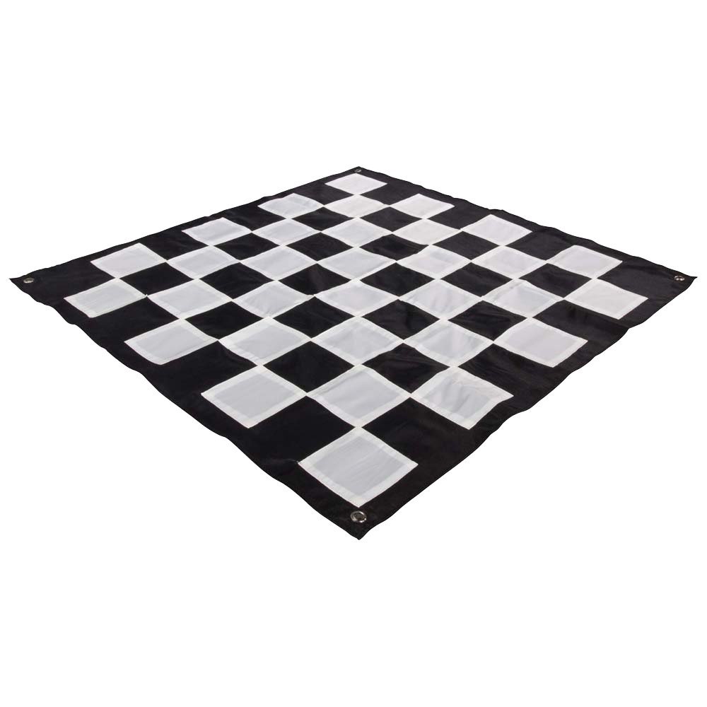 12 Inch MegaChess Giant Plastic Chess Set with Nylon Mat - Outdoor & Indoor Family Game Night, Party, Picnic, Beach, Camping Fun