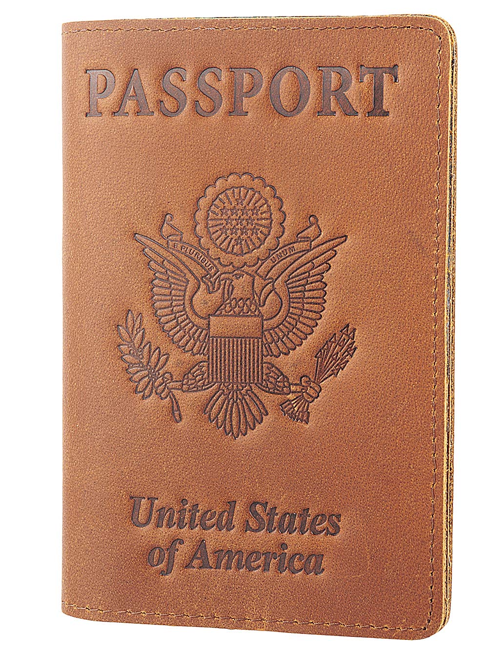RFID Blocking Passport Holder & Travel Wallet - Anti-Theft Leather Document Organizer for Men Women (Brown) | Perfect for International Travel, Business Trips & Vacation Security