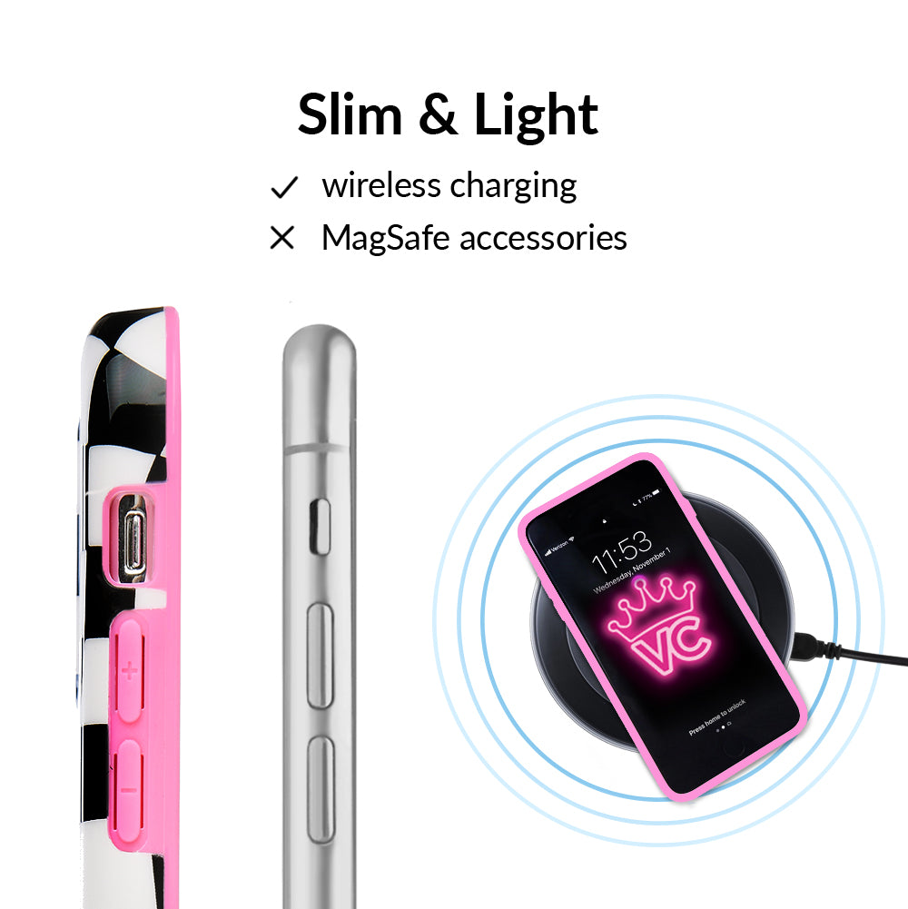 Vibe Check iPhone Case - Trendy Protective Cover for iPhone 12/13/14/15 - Shockproof & Slim Design - Perfect for Everyday Use, Travel & Outdoor Activities
