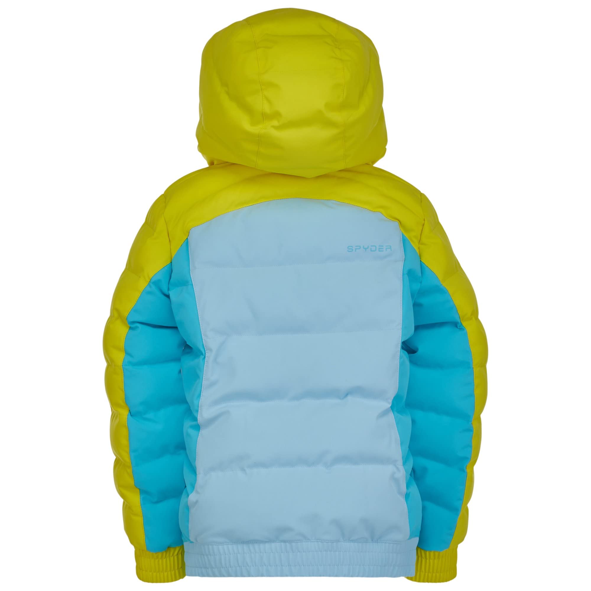 Spyder Girl's Bitsy Atlas Synthetic Down Jacket for Toddler & Little Kids - Lightweight Winter Coat, Water-Resistant, Warm Puffer Jacket in Frost Blue - Perfect for Outdoor Play, Snow Days & Cold Weather Activities